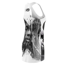 Load image into Gallery viewer, Tribe Face Women&#39;s Cut &amp; Sew Racerback Dress (AOP)