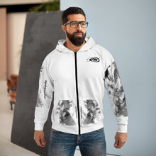 Load image into Gallery viewer, Mystory Mix Show Unisex Zip Hoodie (AOP)