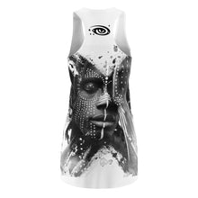 Load image into Gallery viewer, Tribe Face Women&#39;s Cut &amp; Sew Racerback Dress (AOP)