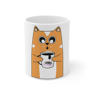 Coffee Cat Mug 11oz