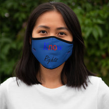 Load image into Gallery viewer, Know Rights  Fitted Polyester Face Mask