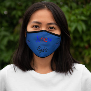 Know Rights  Fitted Polyester Face Mask