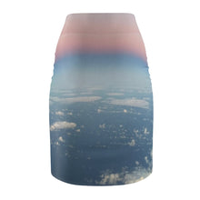 Load image into Gallery viewer, Tour Of Europe Skies Women&#39;s Pencil Skirt