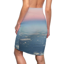 Load image into Gallery viewer, Tour Of Europe Skies Women&#39;s Pencil Skirt