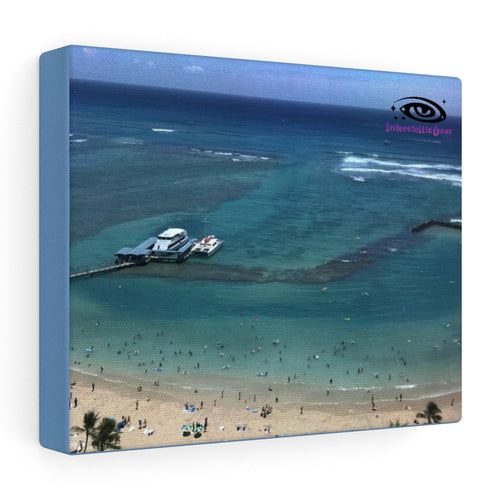 Waikiki Beach Stretched canvas