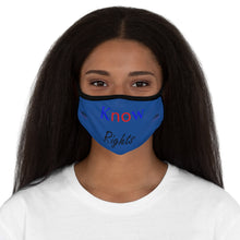 Load image into Gallery viewer, Know Rights  Fitted Polyester Face Mask