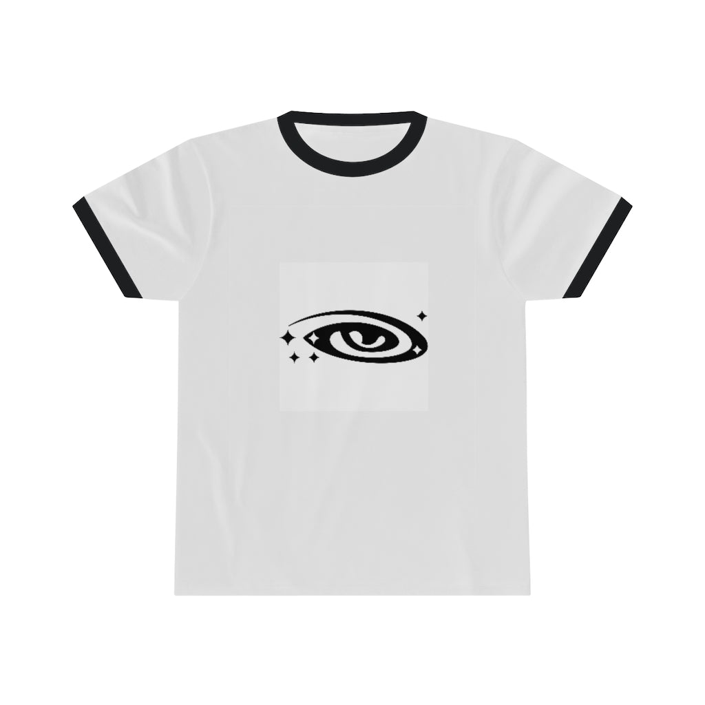 Interstellic Gear Galaxy Eye Unisex Ringer Tee