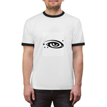 Load image into Gallery viewer, Interstellic Gear Galaxy Eye Unisex Ringer Tee