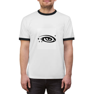 Interstellic Gear Galaxy Eye Unisex Ringer Tee