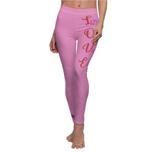 Load image into Gallery viewer, L.O.V.E. Women&#39;s Cut &amp; Sew Casual Leggings (Purple)