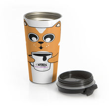 Load image into Gallery viewer, Coffee Cat Stainless Steel Travel Mug