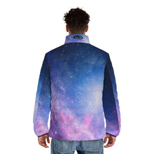 Load image into Gallery viewer, Spaceman Landing Men&#39;s Puffer Jacket (AOP)