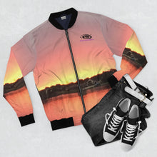 Load image into Gallery viewer, Florida&#39;s Sun Set Men&#39;s AOP Bomber Jacket