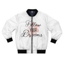 Load image into Gallery viewer, Follow Your Dreams Men&#39;s AOP Bomber Jacket (Sleeves)