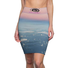 Load image into Gallery viewer, Tour Of Europe Skies Women&#39;s Pencil Skirt