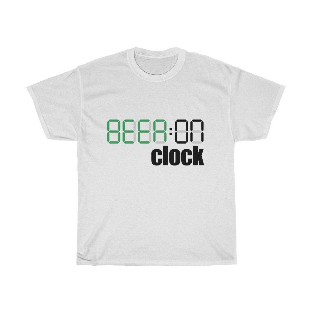 Beer:On Clock Unisex Heavy Cotton Tee