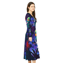 Load image into Gallery viewer, Women&#39;s Long Sleeve Dance Dress (AOP)