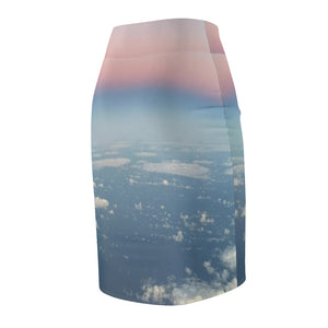 Tour Of Europe Skies Women's Pencil Skirt