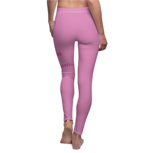 L.O.V.E. Women's Cut & Sew Casual Leggings (Purple)