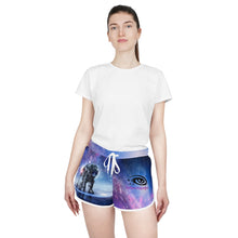 Load image into Gallery viewer, Spaceman Landing Women&#39;s Relaxed Shorts (AOP)