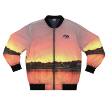 Load image into Gallery viewer, Florida&#39;s Sun Set Men&#39;s AOP Bomber Jacket