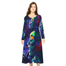 Load image into Gallery viewer, Women&#39;s Long Sleeve Dance Dress (AOP)