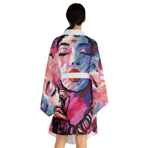 Soulful Singing Long Sleeve Kimono Robe (AOP)