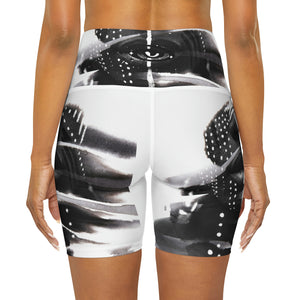 Facez of Africa High Waisted Yoga Shorts (AOP)