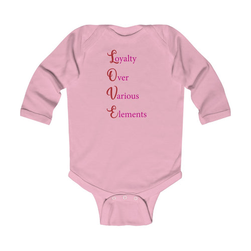 L.O.V.E.Infant Long Sleeve Bodysuit