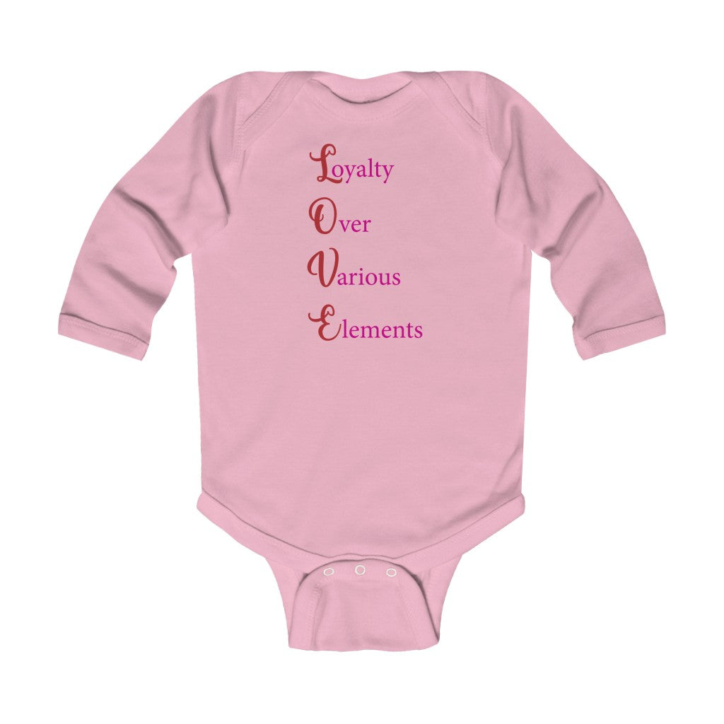 L.O.V.E.Infant Long Sleeve Bodysuit