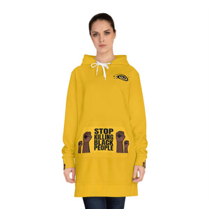 Stop Killing Black People Women's Hoodie Dress (AOP)