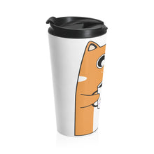 Load image into Gallery viewer, Coffee Cat Stainless Steel Travel Mug