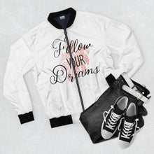 Load image into Gallery viewer, Follow Your Dreams Men&#39;s AOP Bomber Jacket (Sleeves)