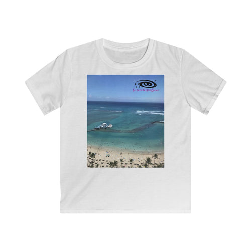 Waikiki Beach Kids Softstyle Tee