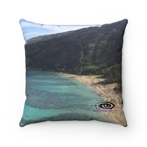 Hawaiian Spun Polyester Square Pillow