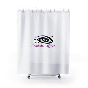 Interstellic Gear Shower Curtains