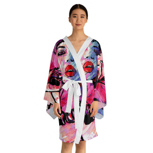 Soulful Singing Long Sleeve Kimono Robe (AOP)